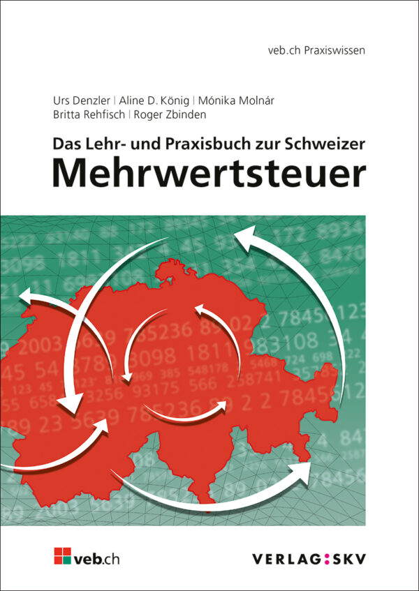 Buchcover vom Lehr-und Praxisbuch zur Schweizer Mehrwertsteuer