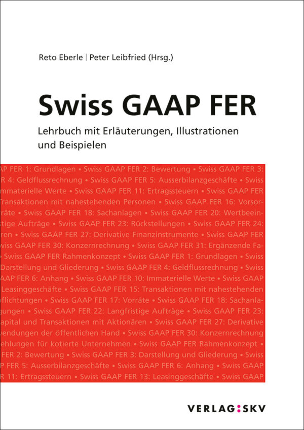 Buchcover vom Lehrbuch Swiss GAAP FER
